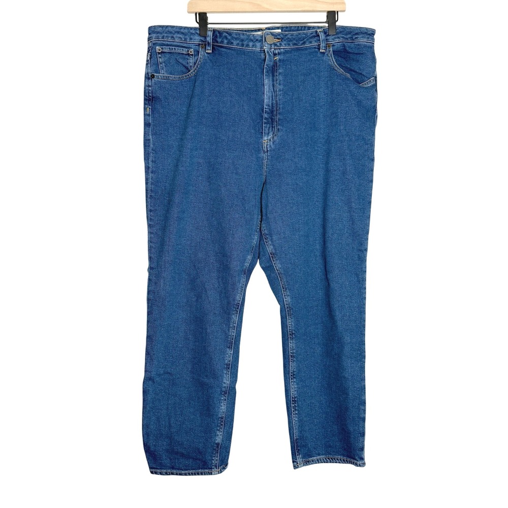 ASOS DENIM Womens High Rise Jeans 18 Blue Midwash Stretch‎ Mom 90s